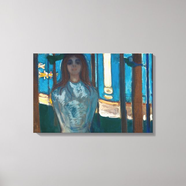 Edvard Munch - Voice , sommarnatten Canvastryck (Framsida)