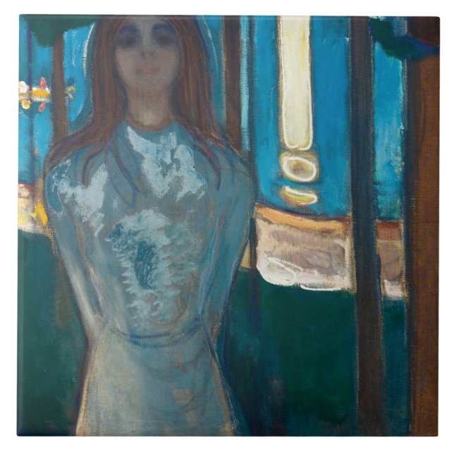 Edvard Munch - Voice , sommarnatten Kakelplatta (Framsidan)