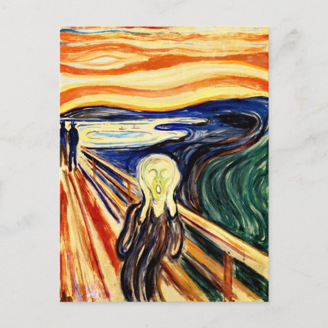 Edvard Munch! Vykort (Framsida)