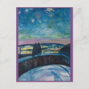 Edvard Munch, vykort för målning av stjärnor