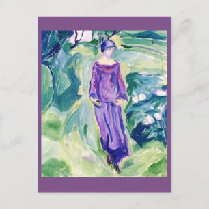 Edvard Munch, Walking in the Garden Vykort