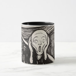 Edvard Munch Woodcut Art (1895) Mugg