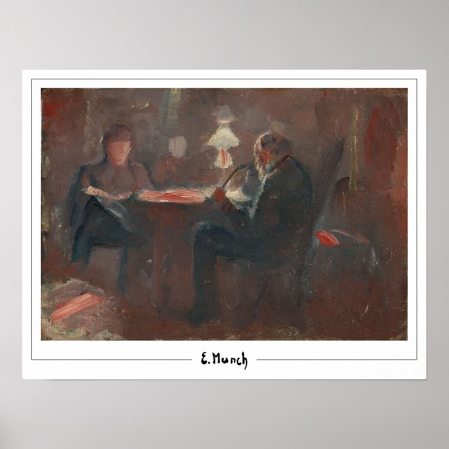 Edvard Munch Zedign Art Poster #574 (Framsidan)