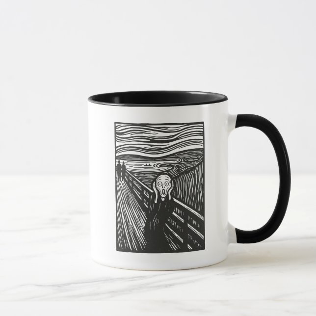 Edvard Munch's Skräm Mugg (Höger)
