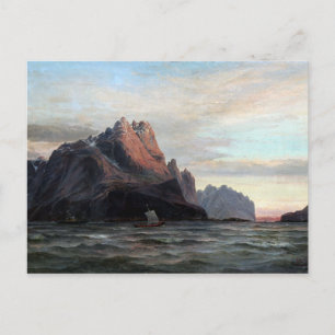 Edvard Skari View från Vagekallen Lofoten Norge Vykort