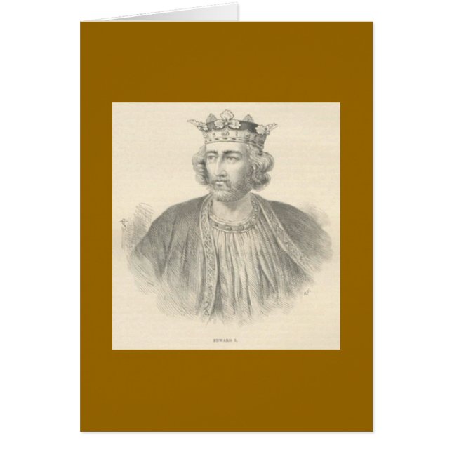 Edward 1-kort hälsningskort (Framsidan)