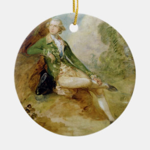 Edward Augustus, hertig av Kent, c.1787 (olja på Julgransprydnad Keramik