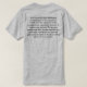 Edward Bernays (propaganda) T Shirt (Design baksida)