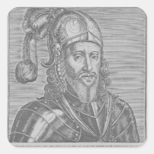 Edward, Black Prince Fyrkantigt Klistermärke