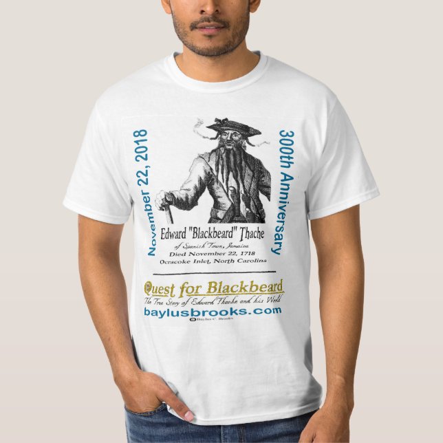 Edward "Blackbeard" Thache sökandenbära 300. T-shirt (Framsida)