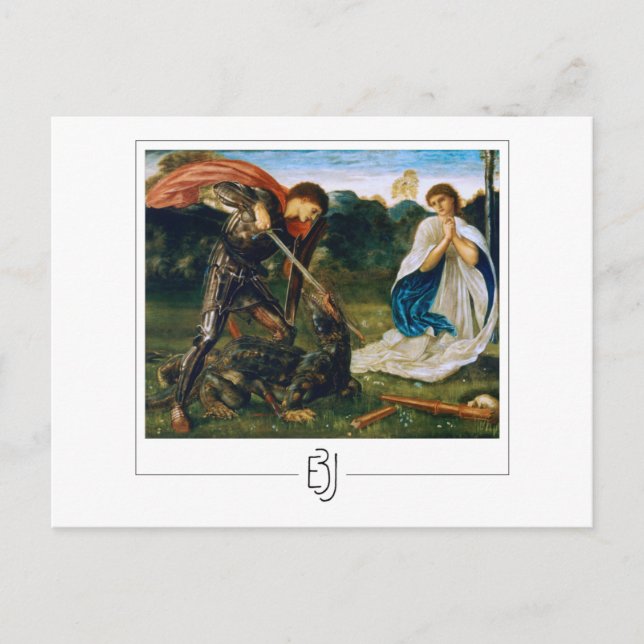 Edward Burne-Jones #101 - Fine Art Postcard Vykort (Framsida)