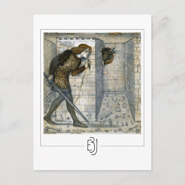 Edward Burne-Jones #134 - Finkonstkort Vykort (Framsida)