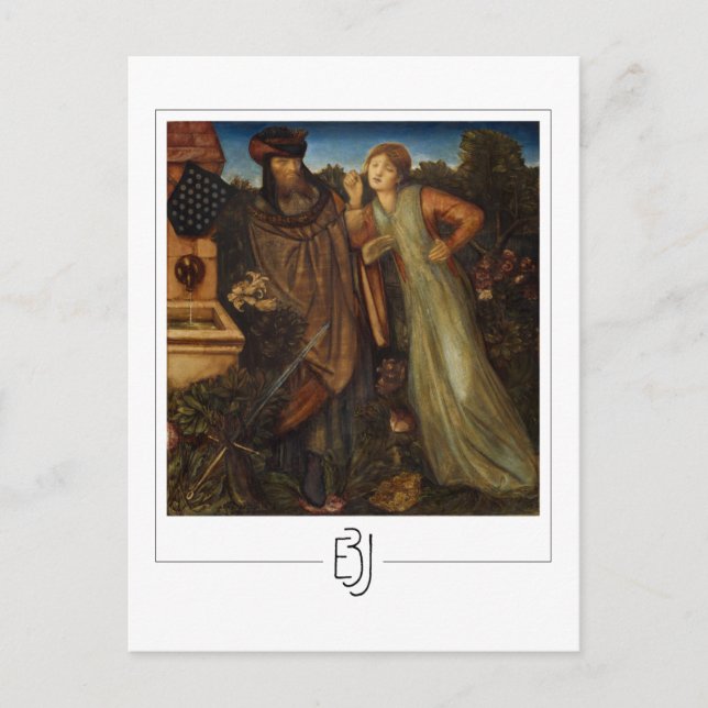 Edward Burne-Jones #13 - Finkonstkort Vykort (Framsida)