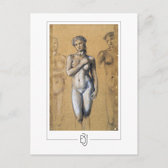 Edward Burne-Jones #15 - Finkonstkort Vykort (Framsida)