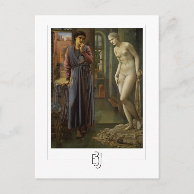 Edward Burne-Jones #17 - Finkonstkort Vykort (Framsida)