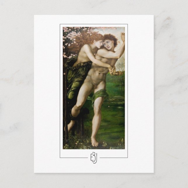 Edward Burne-Jones #20 - Finkonstkort Vykort (Framsida)