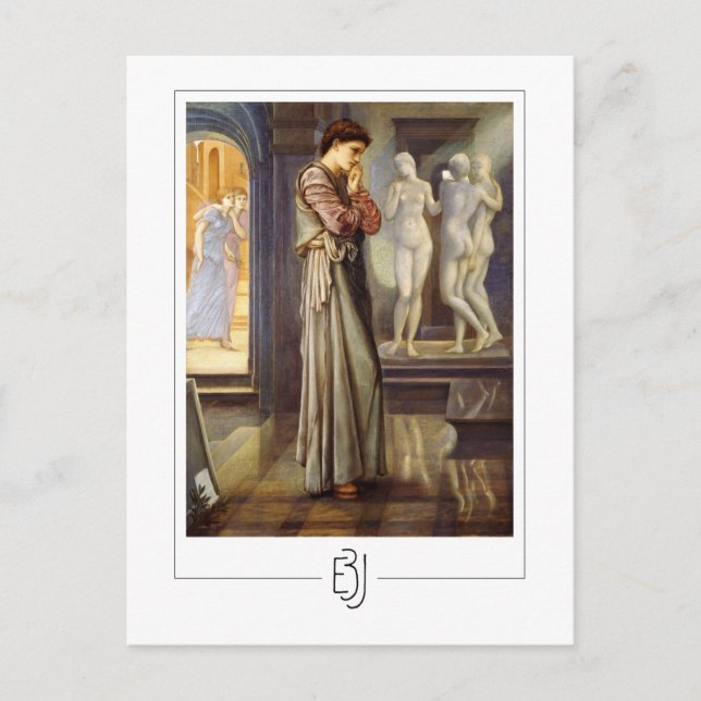 Edward Burne-Jones #22 - Finkonstkort Vykort (Framsida)