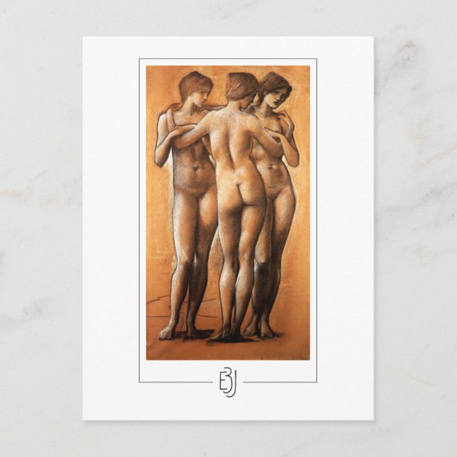 Edward Burne-Jones #251 - Finkonstkort Vykort (Framsida)