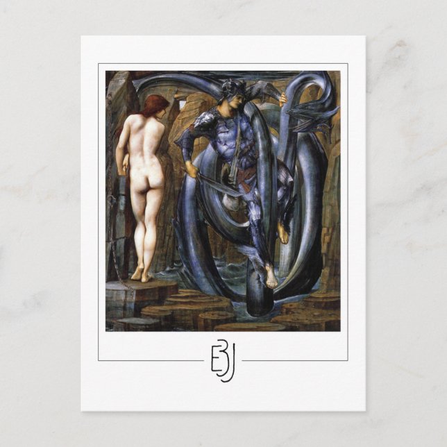 Edward Burne-Jones #261 - Finkonstkort Vykort (Framsida)