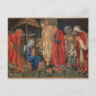 Edward Burne-Jones - Adoration of Magi Postcard Vykort