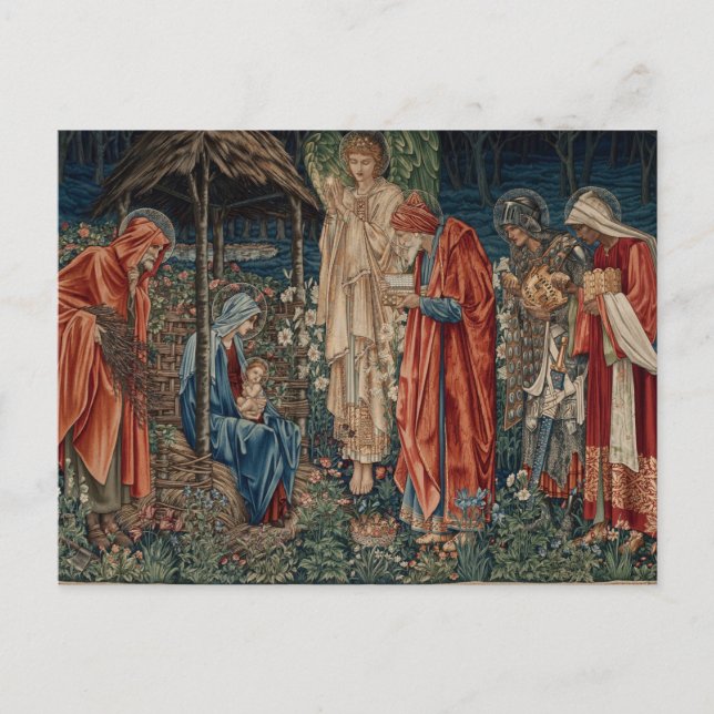 Edward Burne-Jones annonsering av Magi Vykort (Framsida)