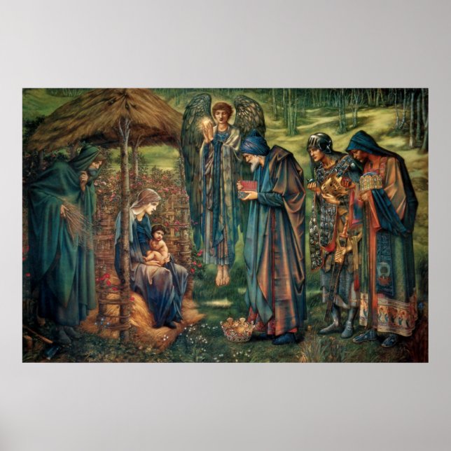 Edward Burne-Jones: Betlehem-stjärnan Poster (Framsidan)