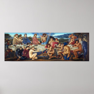 Edward Burne-Jones festmåltiden av Peleus Poster