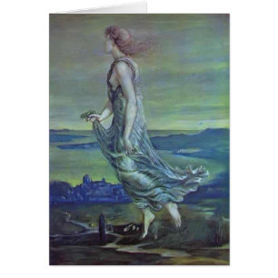 Edward Burne-Jones: Hesperus. Aftonstjärnan Hälsningskort