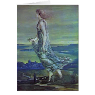 Edward Burne-Jones: Hesperus. Aftonstjärnan Hälsningskort