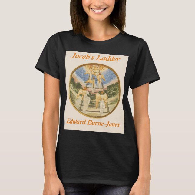 Edward Burne-Jones Jacob's Ladder Personalizable T T Shirt (Framsida)