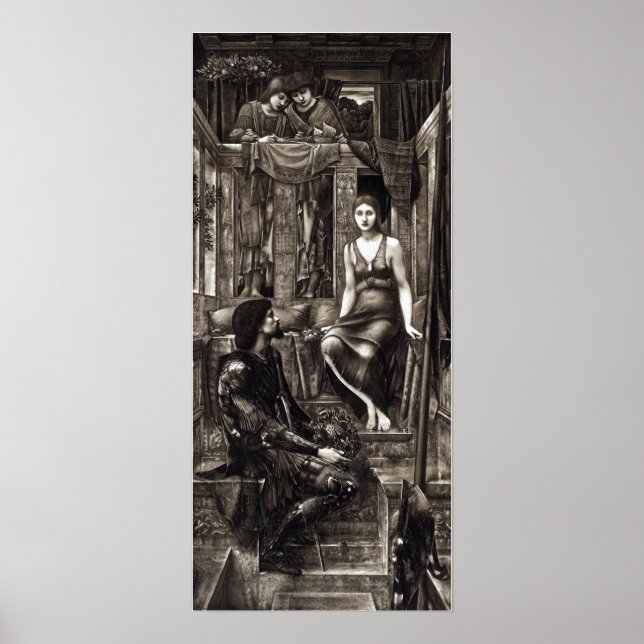 Edward Burne-Jones Kung Cophetua och Beggar Poster (Framsidan)