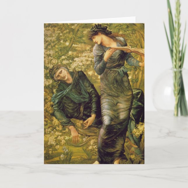 Edward Burne-Jones - Merlin GC Helgkort (Framsida)