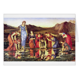 Edward Burne-Jones spegeln av Venus Hälsningskort