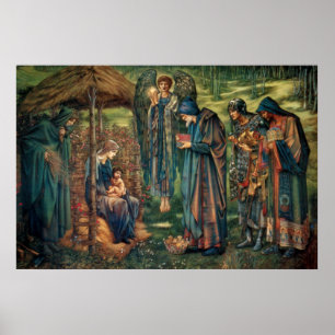 Edward Burne-Jones: Stjärna av Bethlehem Poster