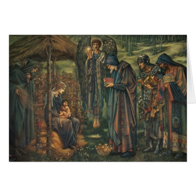 Edward Burne-Jones - stjärnan av Bethlehem Hälsningskort (Framsidan Horizontal)