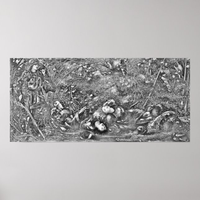 Edward Burne-Jones The Briar Wood Poster (Framsidan)