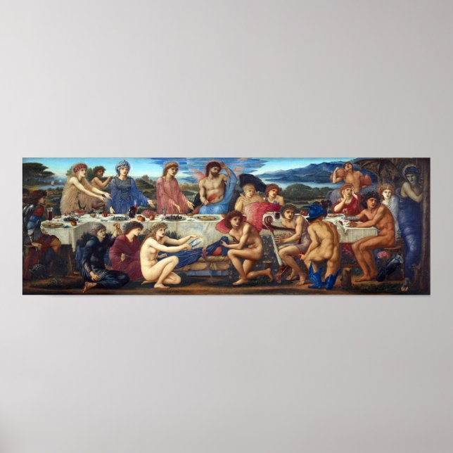 Edward Burne-Jones The Feast of Peleus Poster (Framsidan)