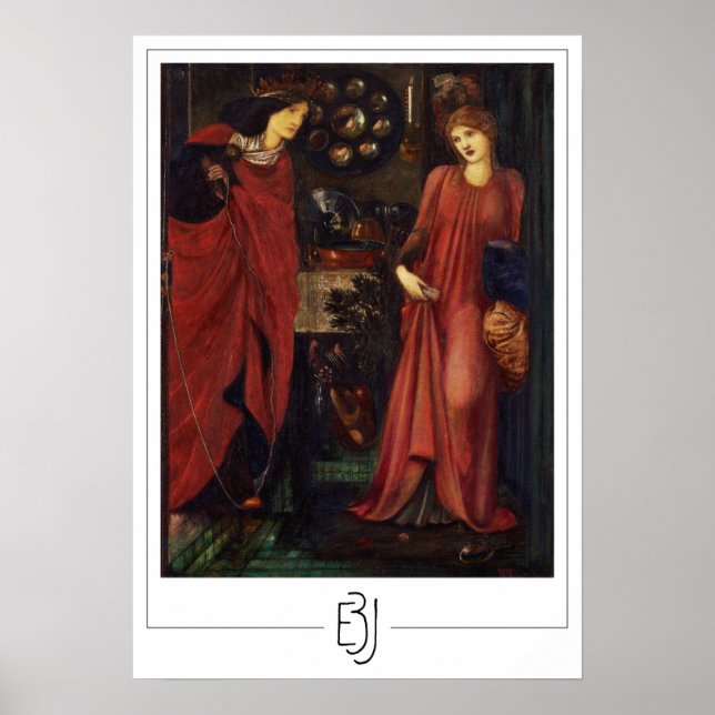 Edward Burne-Jones Zedign Art Poster nr 5 (Framsidan)