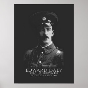 Edward Daly Påsk 1916 Irish Republican Poster