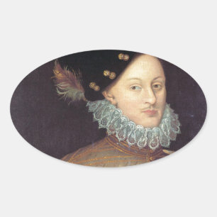 Edward de Vere, 17:e Earl of Oxford Ovalt Klistermärke