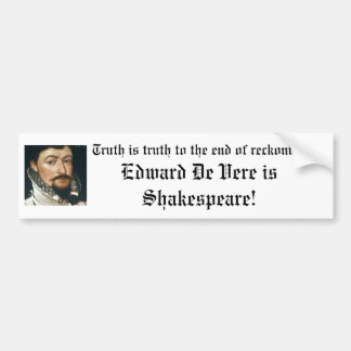 Edward De Vere är Shakespeare! Bildekal