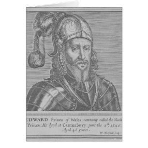 Edward den svart princen hälsningskort