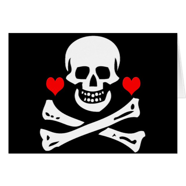 Edward England-Hjärtor Hälsningskort (Framsidan Horizontal)