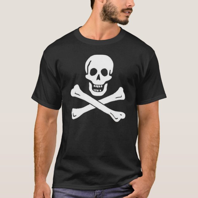 Edward England Jolly Roger Tee Shirt (Framsida)