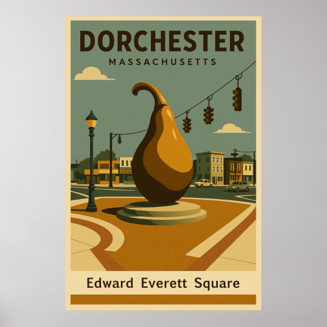 Edward Everett Square Travel Poster (Framsidan)