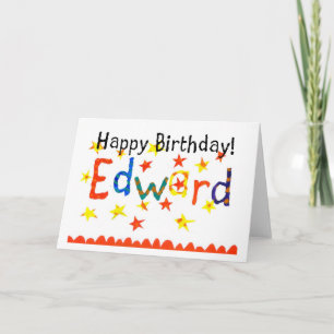 'Edward'-födelsedagskort Kort
