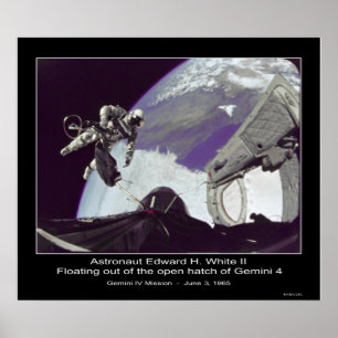Edward H. White II - Flytande från Gemini 4 Poster