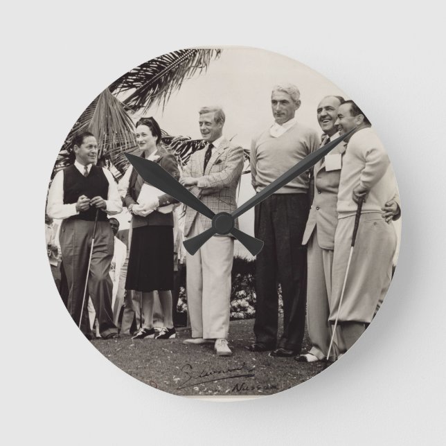 Edward hertig av Windsor (1894-1972) och Wallis, Rund Klocka (Framsida)