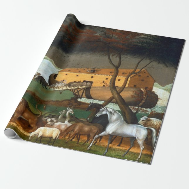 Edward Hicks Noahs Ark Presentpapper (Utrullad)