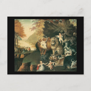Edward Hicks Peaceable Kingdom Vykort